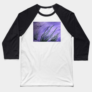 fish in purple and lavendar water with seagrass Baseball T-Shirt